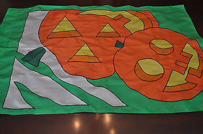 Halloween Jack-O-Lantern House Garden Flag Heavy Durable 100% Nylon 45 x 30