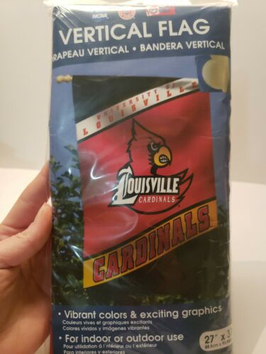 University of Louisville Cardinals Vertical House Flag NCAA Licensed 27