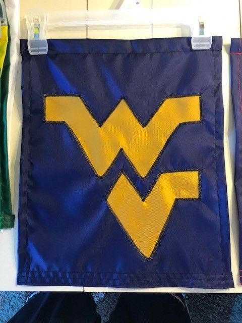 West Virginia Mountaineers Football / Basketball Sports Handmade Garden Flag