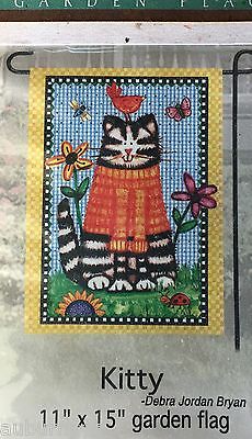 Kitty - Cat in Knitted Sweater Design Garden Size Decor Flag 11