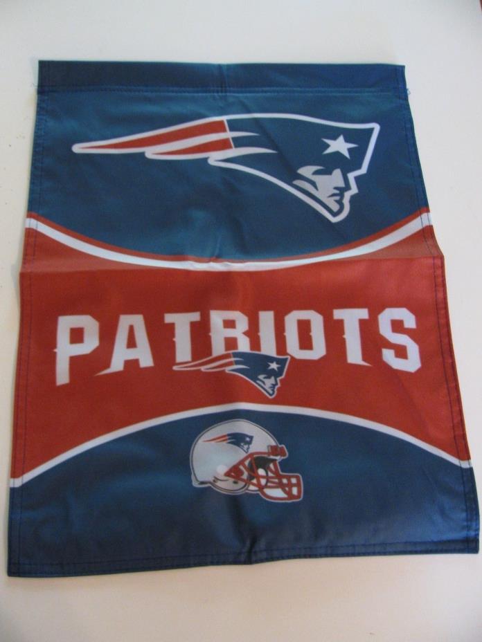 New England Patriots  NFL Garden Flag Double Sided 13 1/2