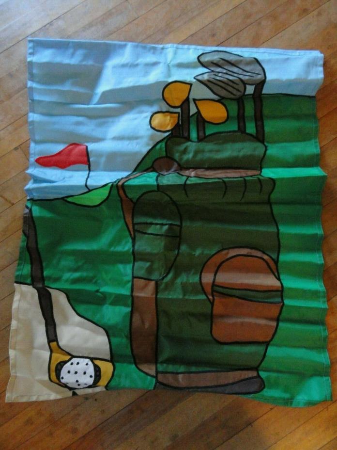 Evergreen Decorative Flag Golf Bag & Club 28” X 40” Banner~Spring~1997 edition