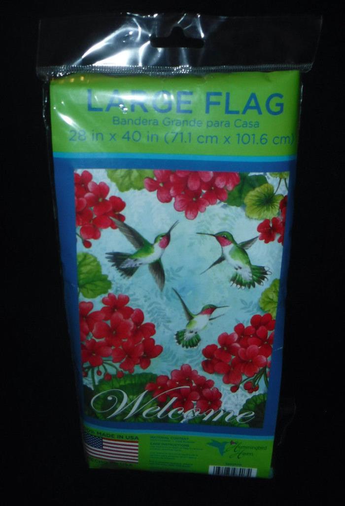 Garden Yard Flag Hummingbirds in Flight 28