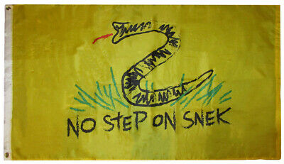 3x5 No Step On Snek Gadsden 3'x5' Premium Quality Rough Tex 68D Nylon Flag