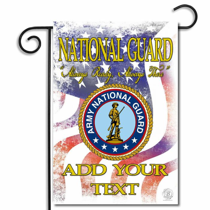 Personalize United States Army National Guard Nylon Apartment Garden Flag