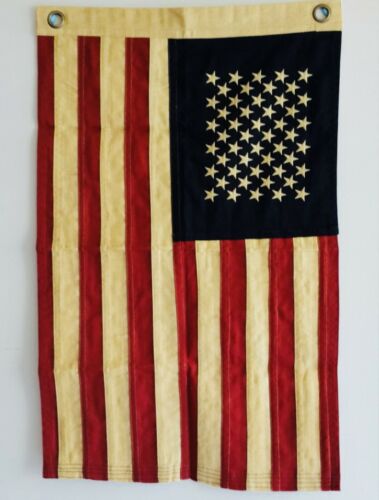 Tea Stained American Flag - 17