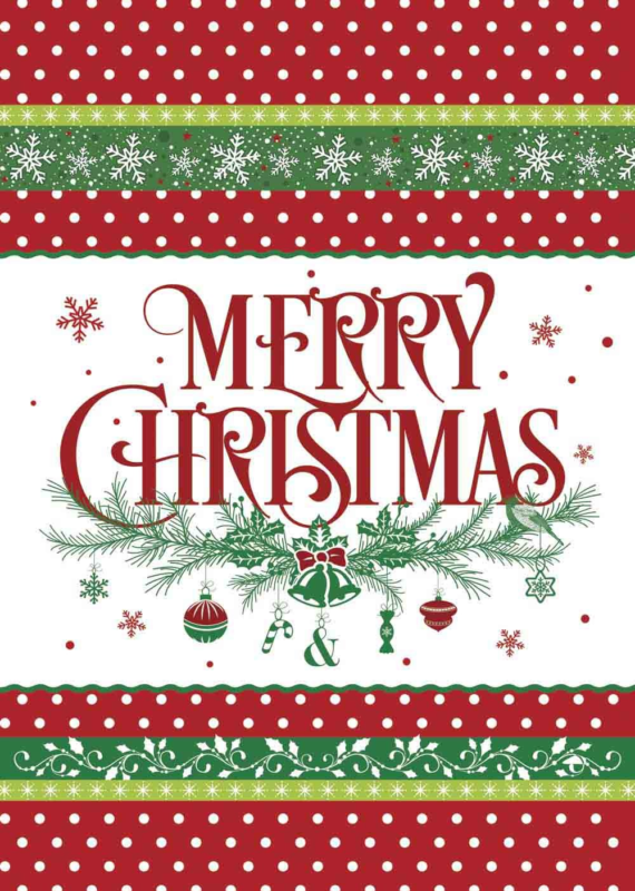 Morigins Merry Christmas Double Sided Decorative Winter House Flag 28