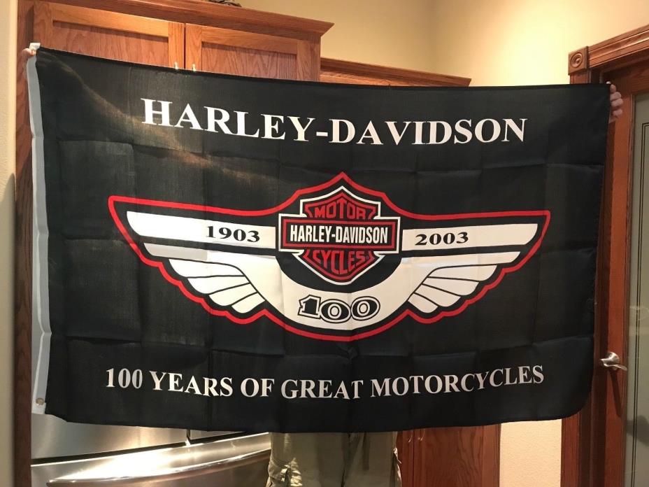 Harley Davidson Flag 3x5  banner 1 sided