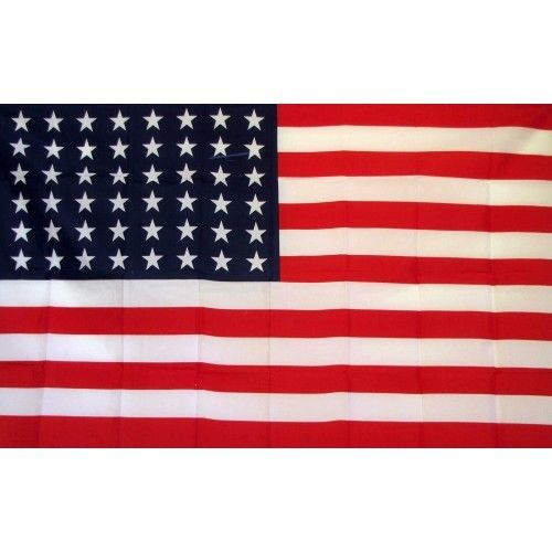 48 STARS Flag Banner Sign Polyester 2 Grommets Rings 3 x 5 USA HISTORICAL