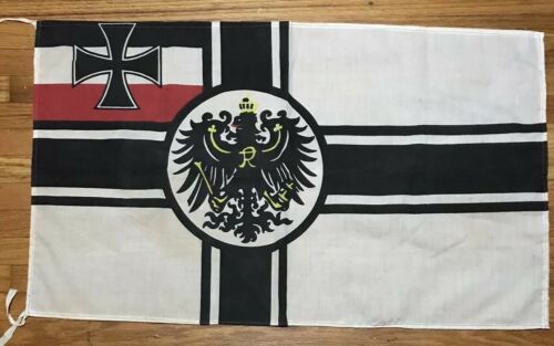 Deutsch Reich Imperial Germany WW1 Historical Naval Flag 16”X 28” Banner