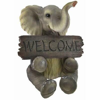 Adorable Pachy Princess Baby Elephant Wele Sign Home Decor Outdoor Statues &