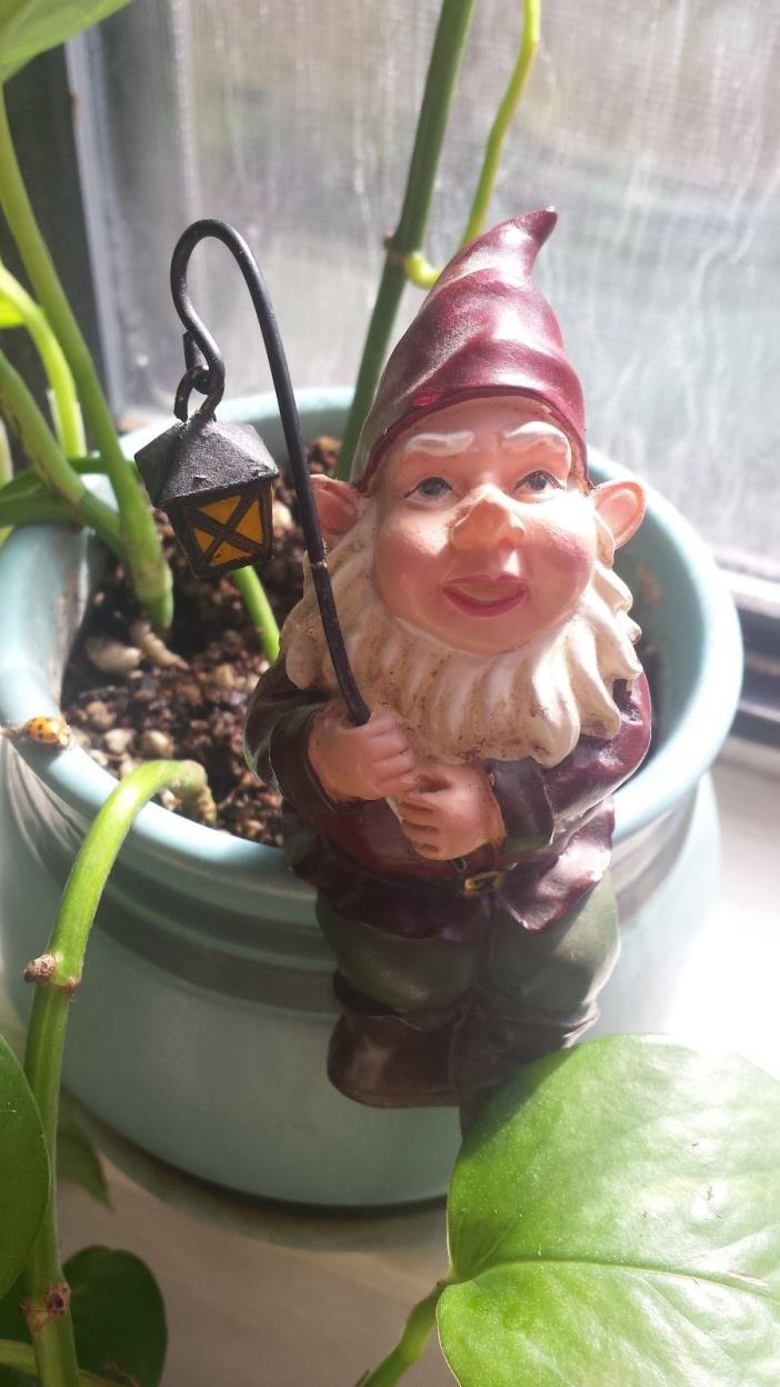 Gnome for Plant Pot Decoration 3 1/2