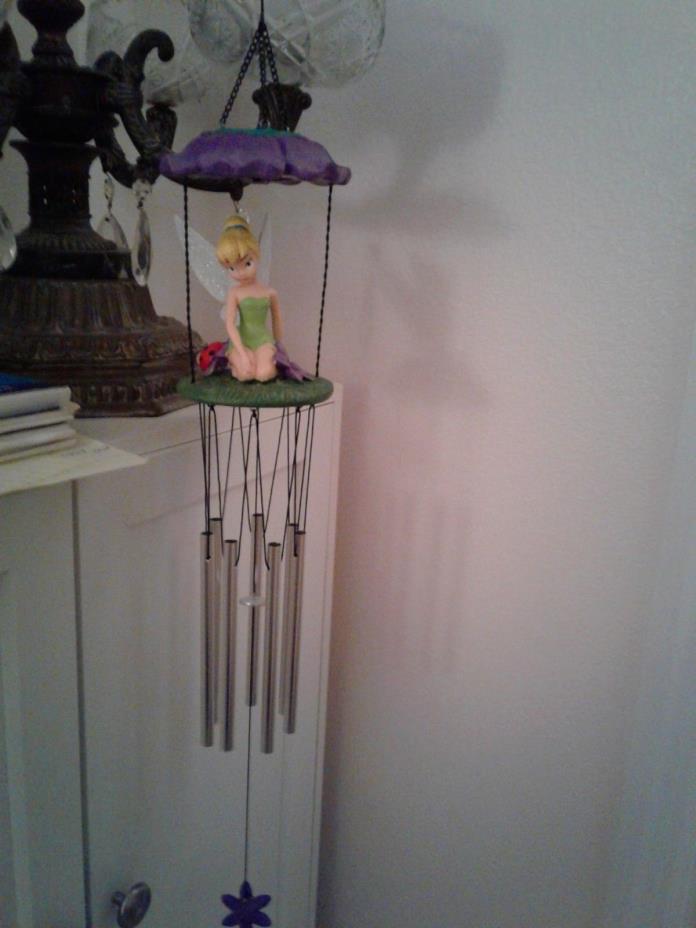 Disney  Tinkerbell Umbrella Solar Wind Chime Solar LED Lighted