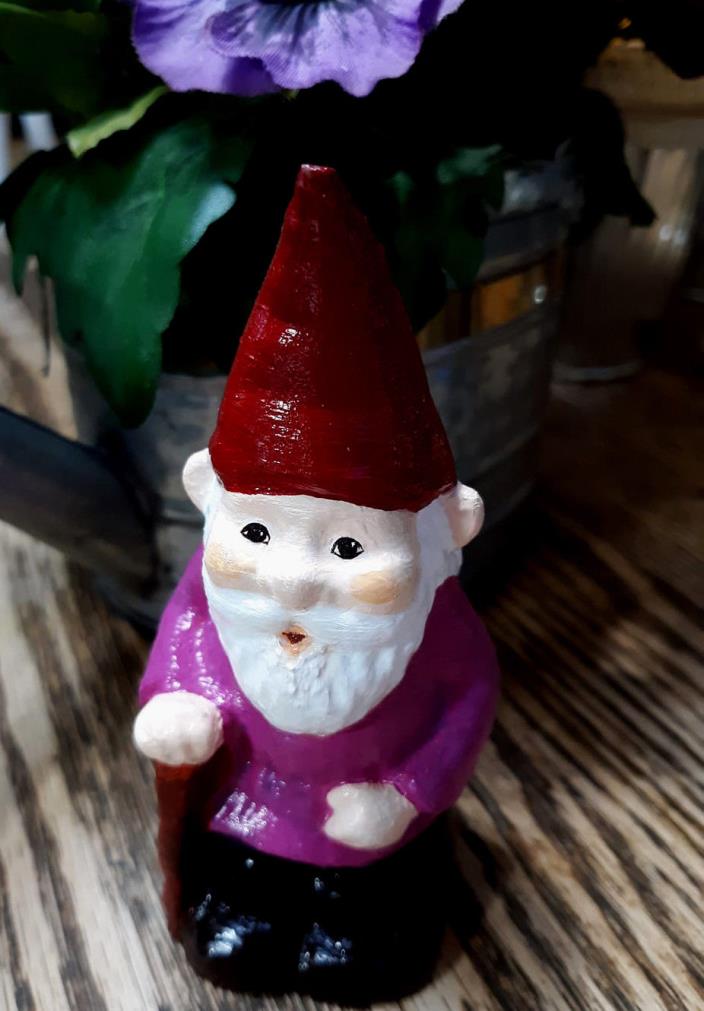 GARDEN GNOMES FIGURINE - Alfred - 4 IN W X 1.5 IN T- STATUE ORNAMENTS - 3D Print