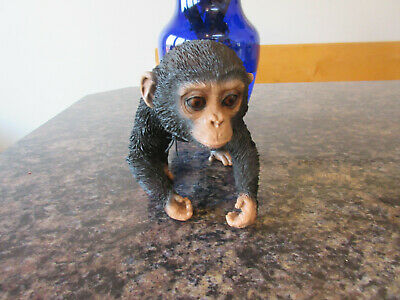 Hi-Line Gift Ltd. Baby Chimpanzee Monkey Statue NIB Indoor Outdoor Garden