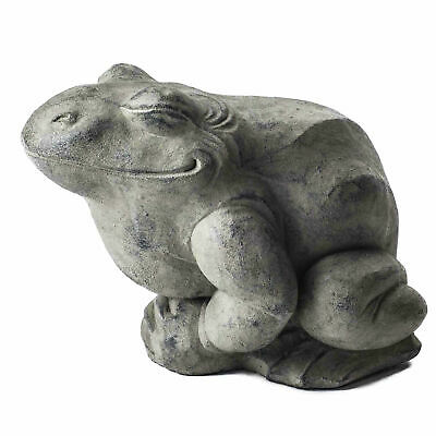 My Spirit Garden Volcanic Ash Contented Toad Statue
