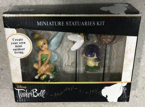 NEW Disney Tinker Bell Miniature Statuaries Kit Fairy Garden Tinkerbell Disney