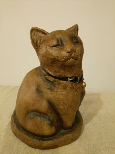 The Stone Bunny Inc Cat Indoor Outdoor Resin Statue 1996 Collection Vintage