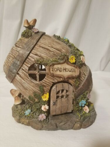 Enchanted Story Garden and Terrarium Barrel Fairy House Outdoor Toad House