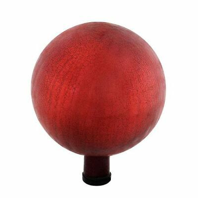 ACHLA Designs Gazing Ball 10 Inch Red Crackle - G10-RD-C