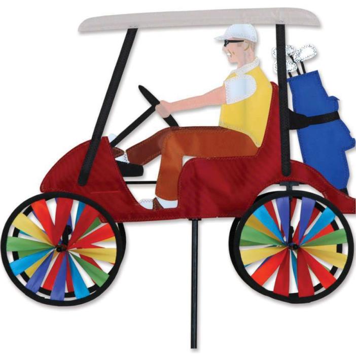 Man Golf Cart Wind Spinner 17