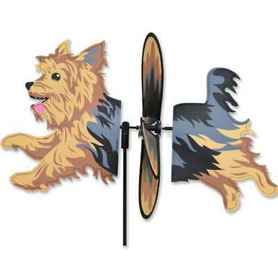Yorkie Yorkshire Dog Wind Spinner Petite