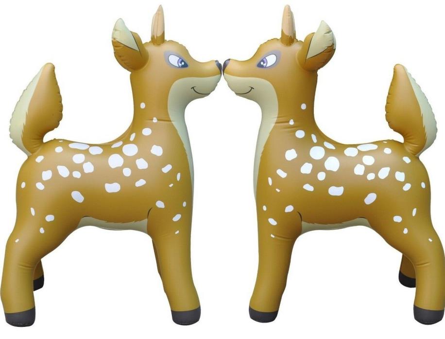 2 Inflatable Deer Animal Home Yard Decor Valentine Gift Party Toy Collection 36