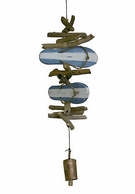 Cohasset Gifts & Garden Sandals Twin Striped Wooden Wind Chime