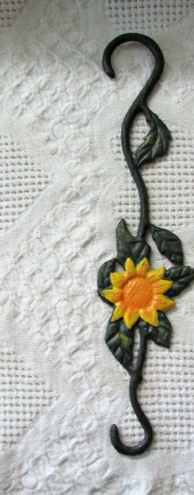 Cast Iron Sunflower Hanging Plant Holder