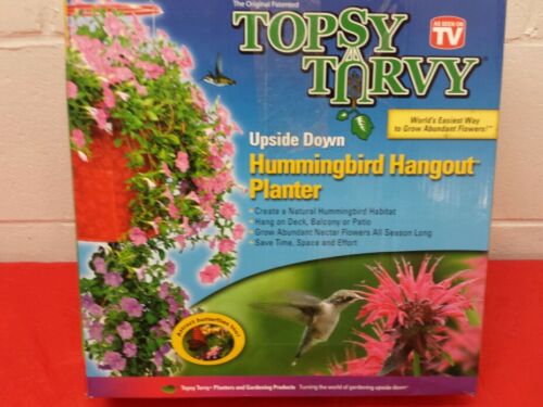 1 - Red  TOPSY TURVY PLANT HANGER Hummingbird Planter as seen on TV BRAND NEW