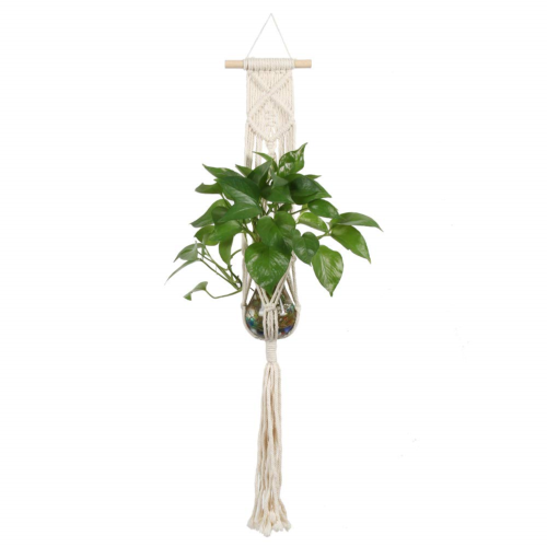 SAMJANE Plant Hangers Indoor Wall Hanging Planter Holder Basket Flower Pot Rope