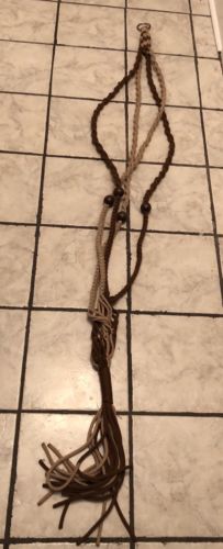 Vintage Macrame Plant Hanger 80” Long