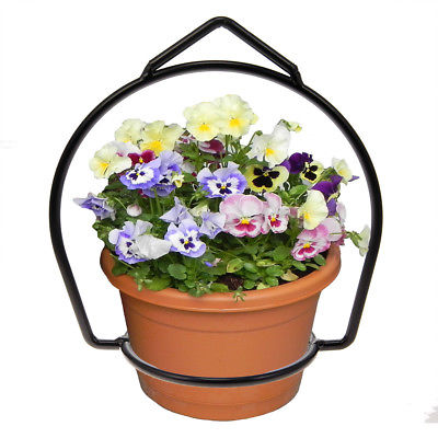 Brinkman Wrought Iron Flower Flower Pot Plant Hanger Ring Votive Holder Outdoor