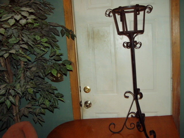 BLACK Metal Round  Flower/Plant Stand Home 36 INCH   Tall
