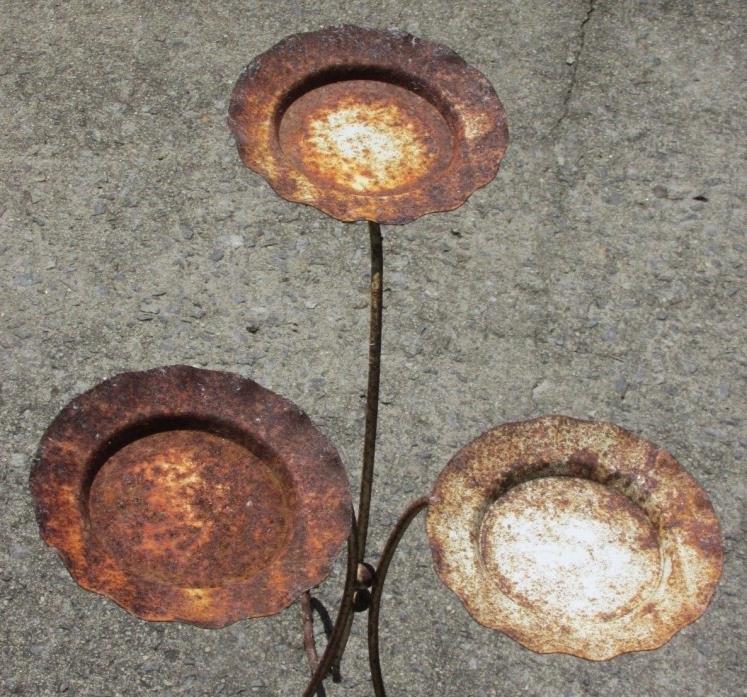 Vintage Metal Plant Stand~Holds 3 planters ~20