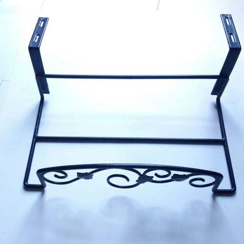 Black metal ivy window flower pot holder rack decoration