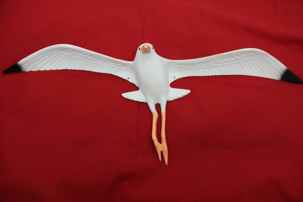 Vintage Mid Century Whitehall Forge Cast Aluminum Seagull Wall Plaque, NOS #5