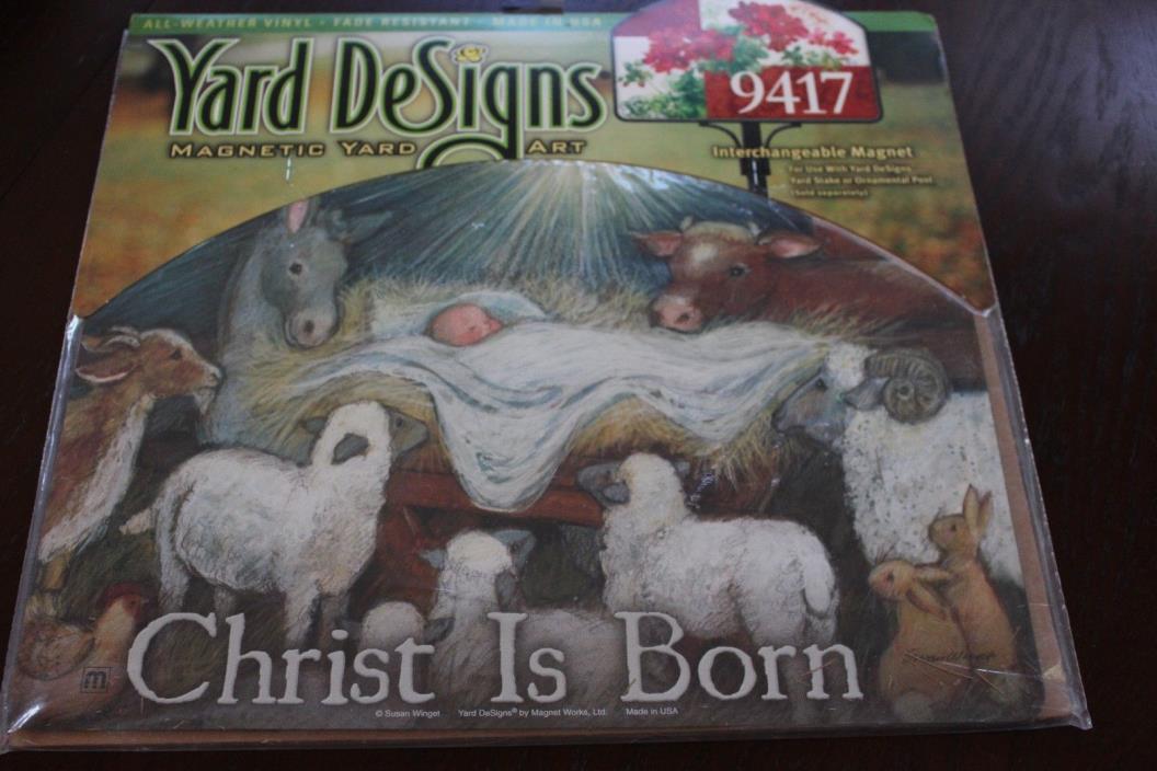 Magnet Works Yard Designs Interchangeable Sign Magnet Christmas Nativity NEW