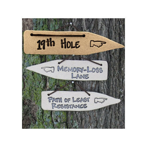 Golfer 19th Hole Detour Sign