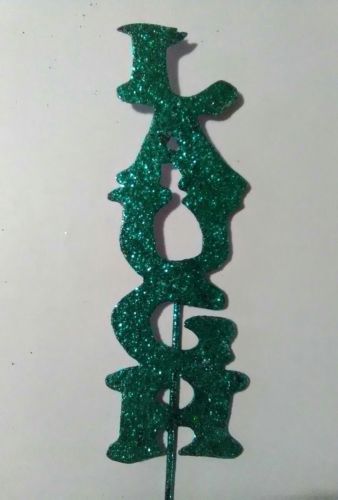 LAUGH or any Word Plant Yard Garden Marker Handmade From Scrap Metal  6