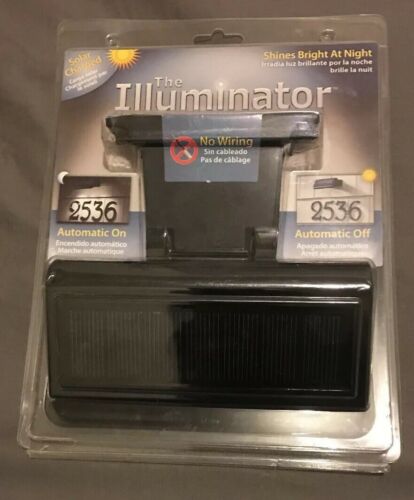Whitehall Products Illuminator Solar 6.75 in Solar Address Lamp with 3 Led Bulbs