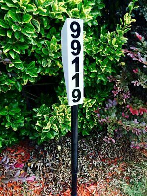 Solar Lighted Address Sign - Bright Custom House Plaque to help Emergency