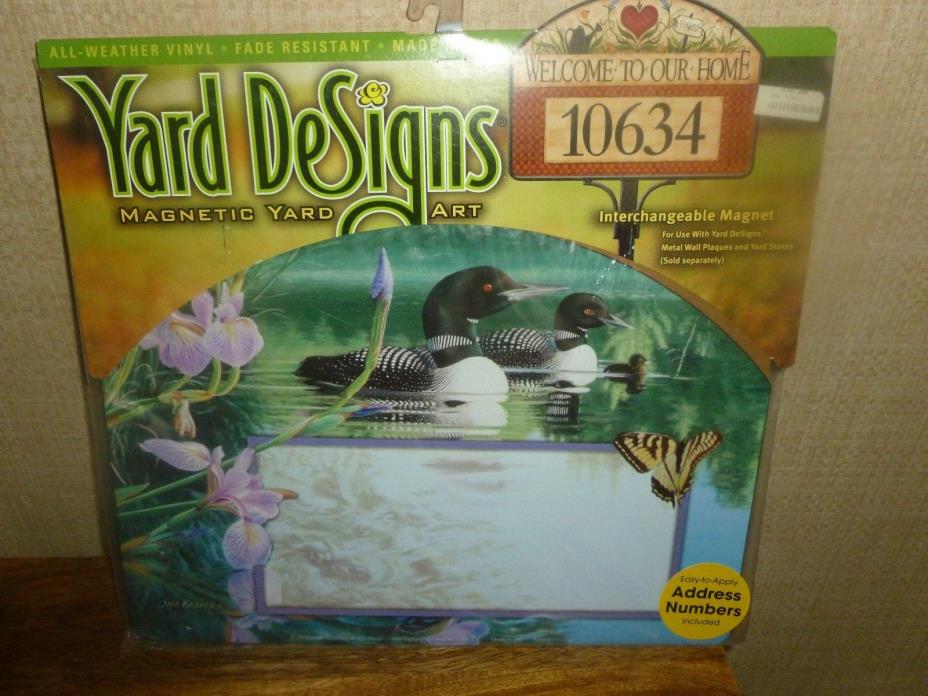 NATURE Yard Designs Welcome Magnetic Art Sign w/ Address Numbers NEW
