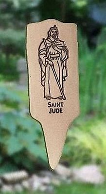 ' SAINT JUDE ' Weatherproof Garden Decor Sign Stoneware