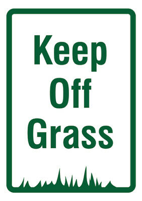 Keep of Grass Sign - Large Home Lawn Signs 2 Pack, 12x18