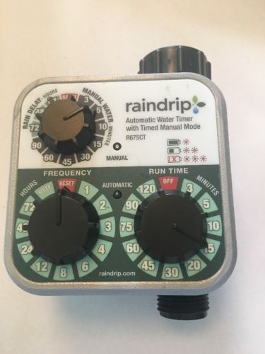 Raindrip R675CT Analog 3 Dial Water Timer
