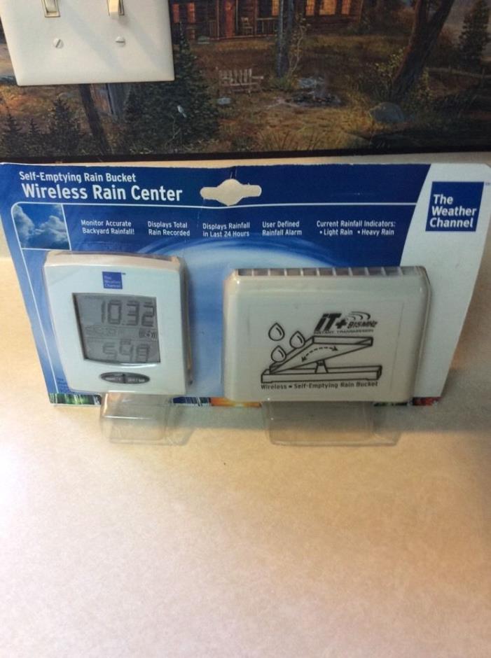 New Weather Channel Wireless Rain Center #9005 330 ft. Range User Defined Alarms