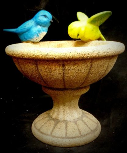 Small Ceramic Bird Bath, great for gardens or table top display