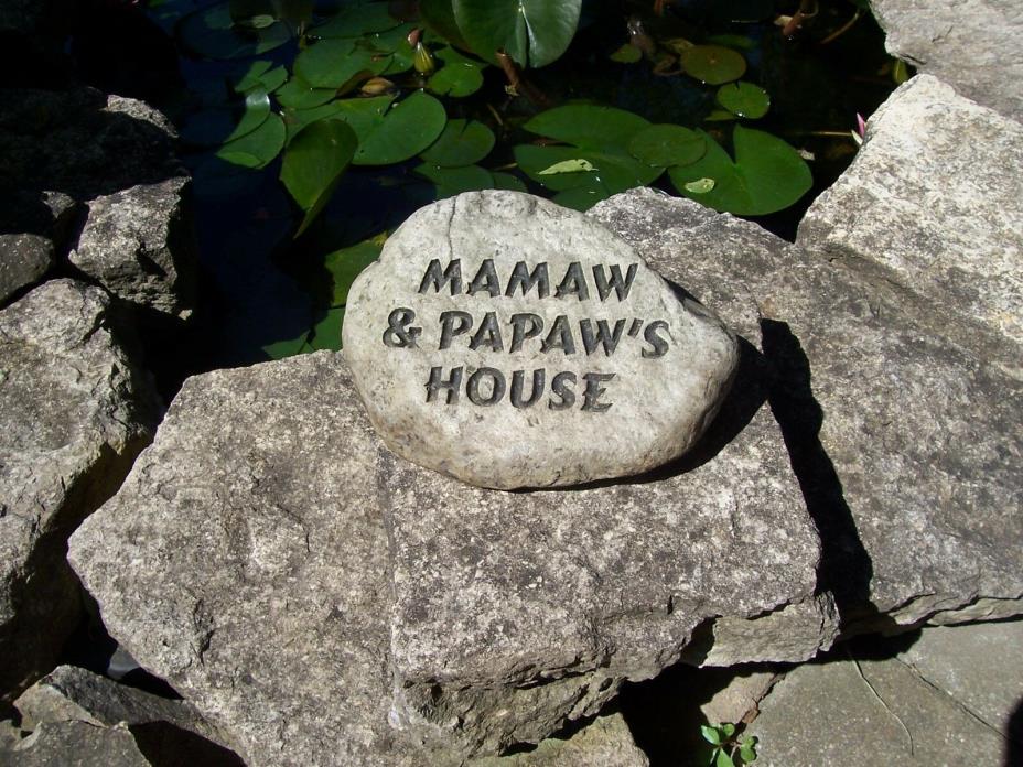 Vintage Stepping Stone/Marker For Grandparents Garden