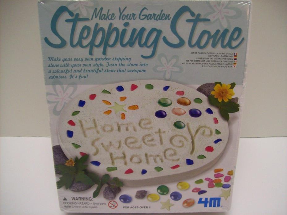 4M Make Your Garden Stepping Stone Kit Arts & Craft - NEW/Sealed